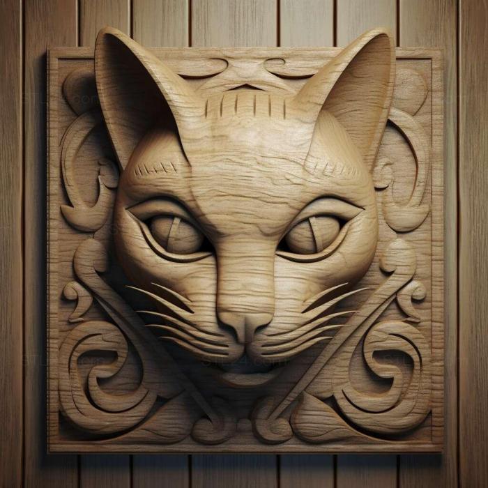 Nature and animals (st Aegean cat 1, NATURE_7565) 3D models for cnc
